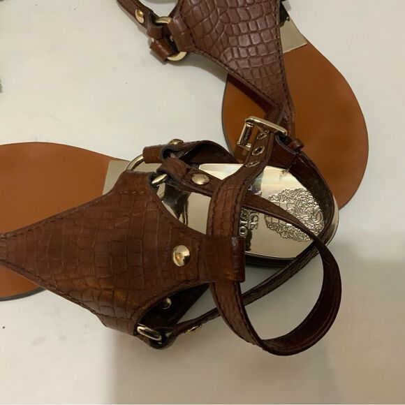 Vince Camuto Gladiator Sandles Size 7.5 shoes sandals animal print - Picture 3 of 12